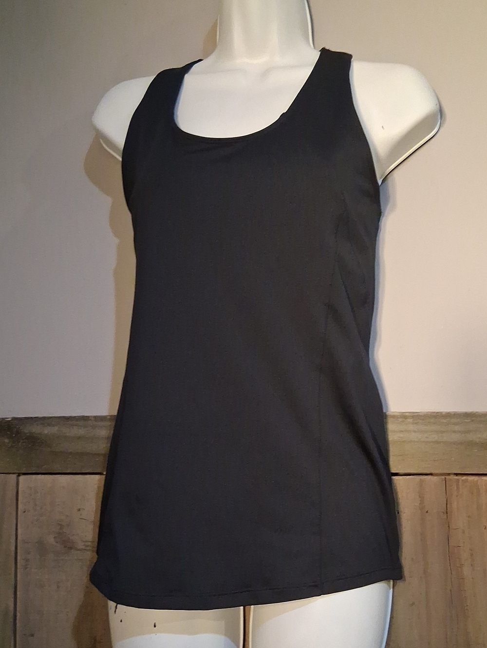bcg Black Scoop Neck Racerback Tank